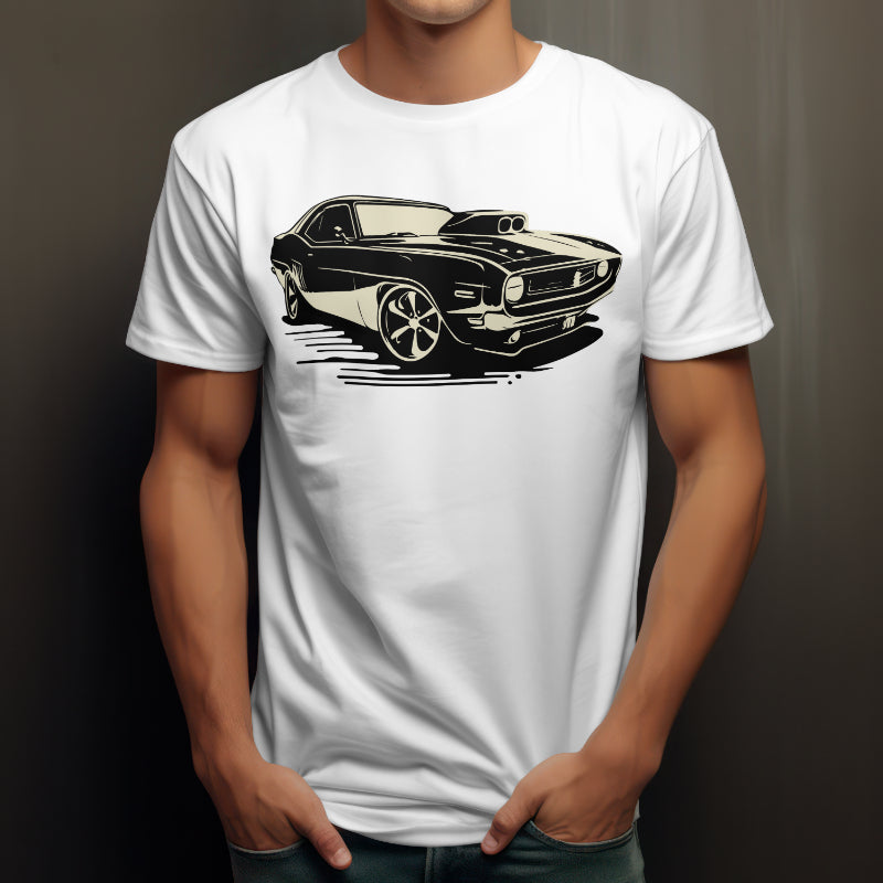 Classic Car Challenger VD- T Shirt
