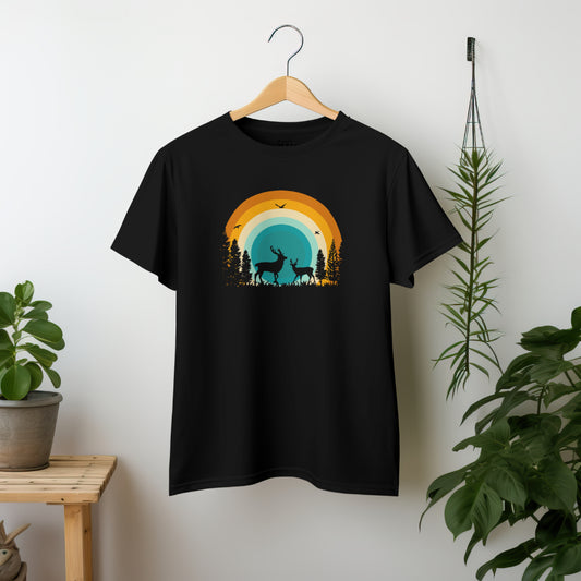 Deer & Sunset