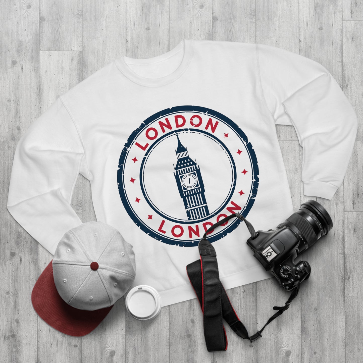 Unisex Sweatshirt - Passport Stamp - London