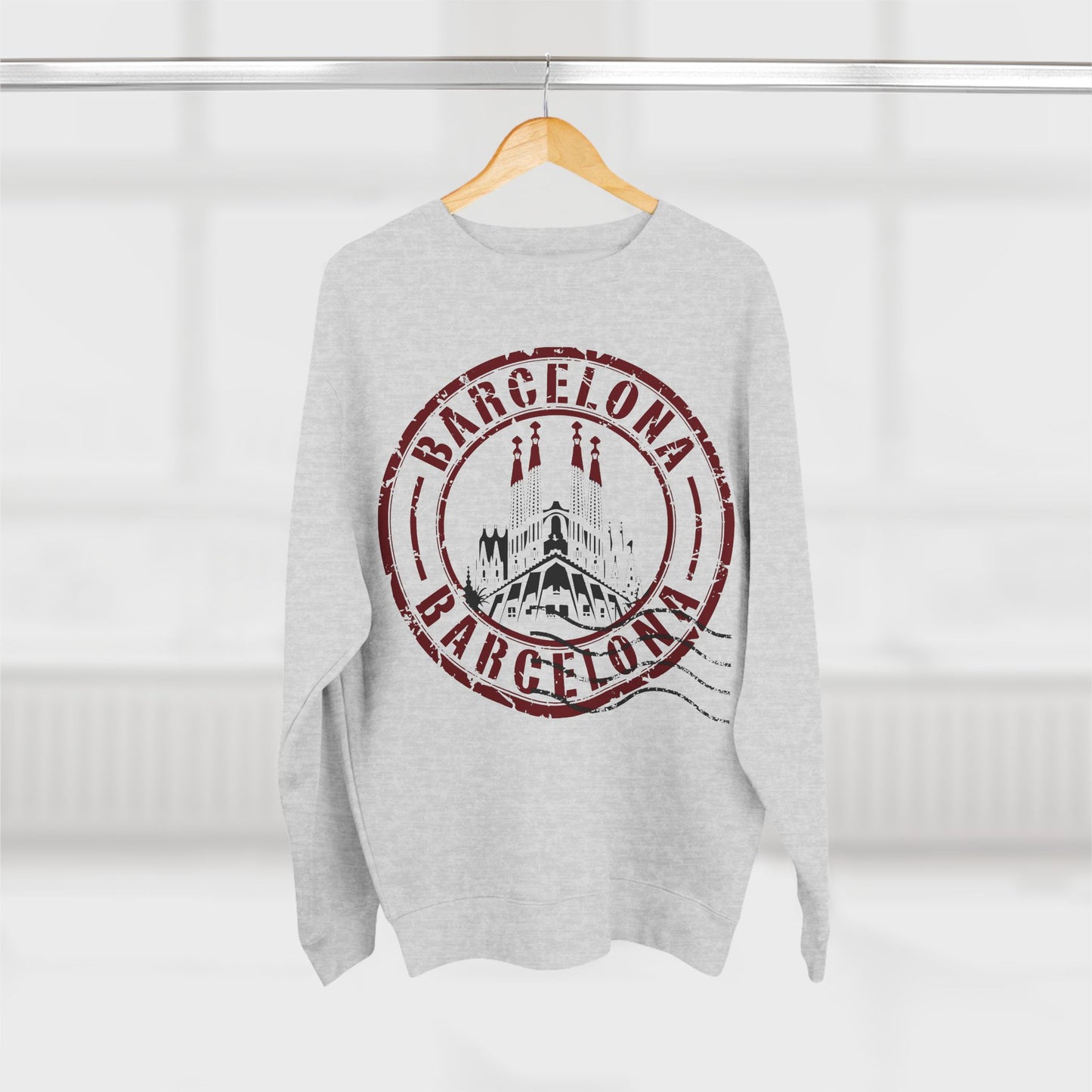 Unisex Sweatshirt - Passport Stamp - Barcelona