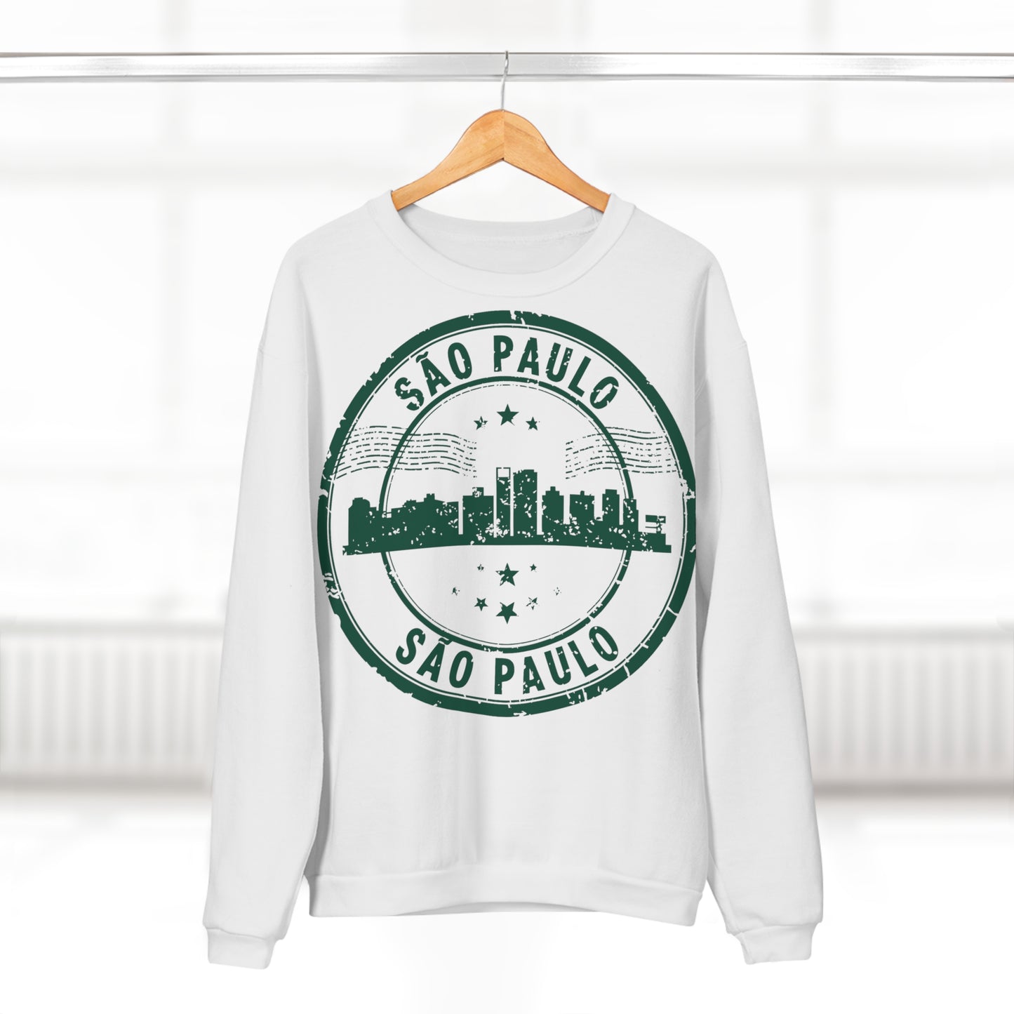 Unisex Sweatshirt - Passport Stamp - Sao Paulo