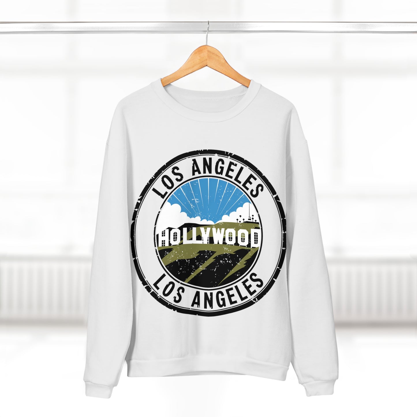 Unisex Sweatshirt - Passport Stamp - Los Angeles