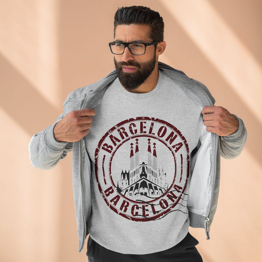 Unisex Sweatshirt - Passport Stamp - Barcelona