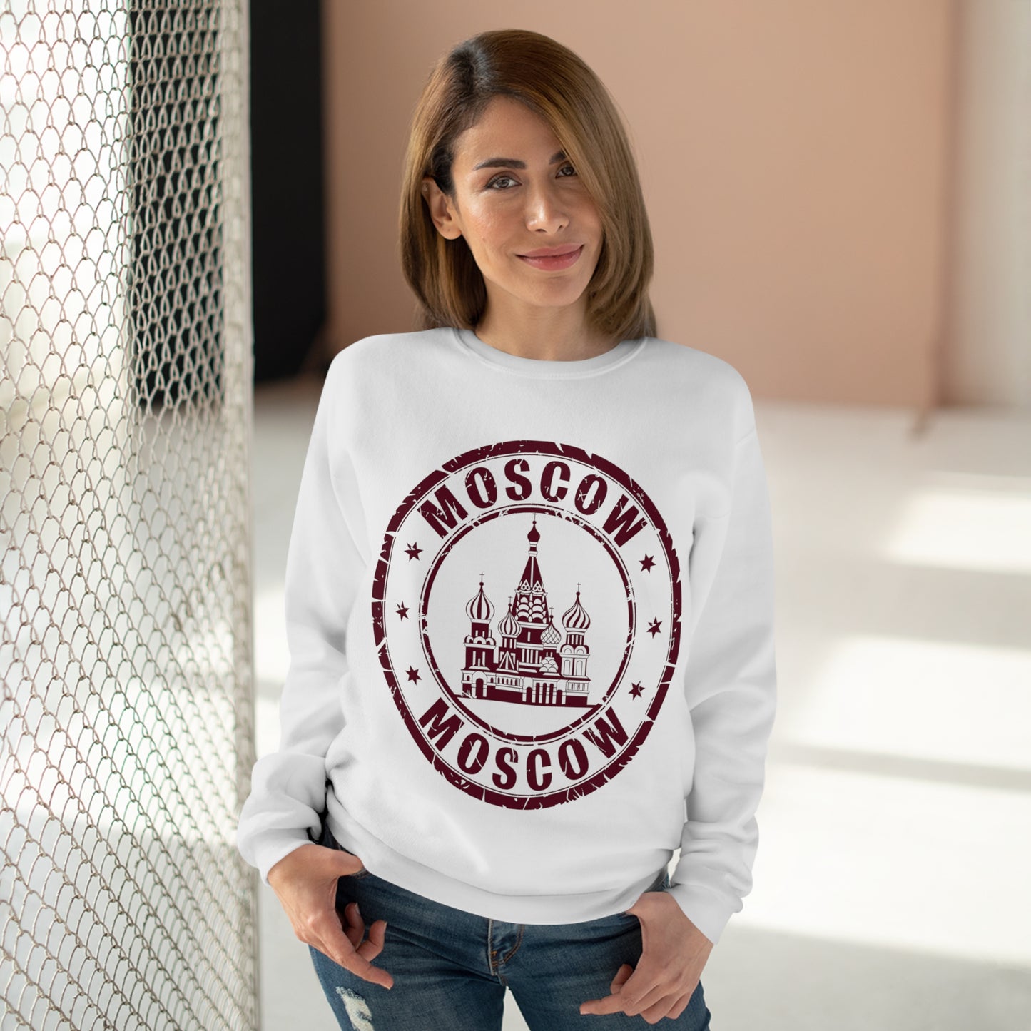 Unisex Sweatshirt - Passport Stamp - Moscow