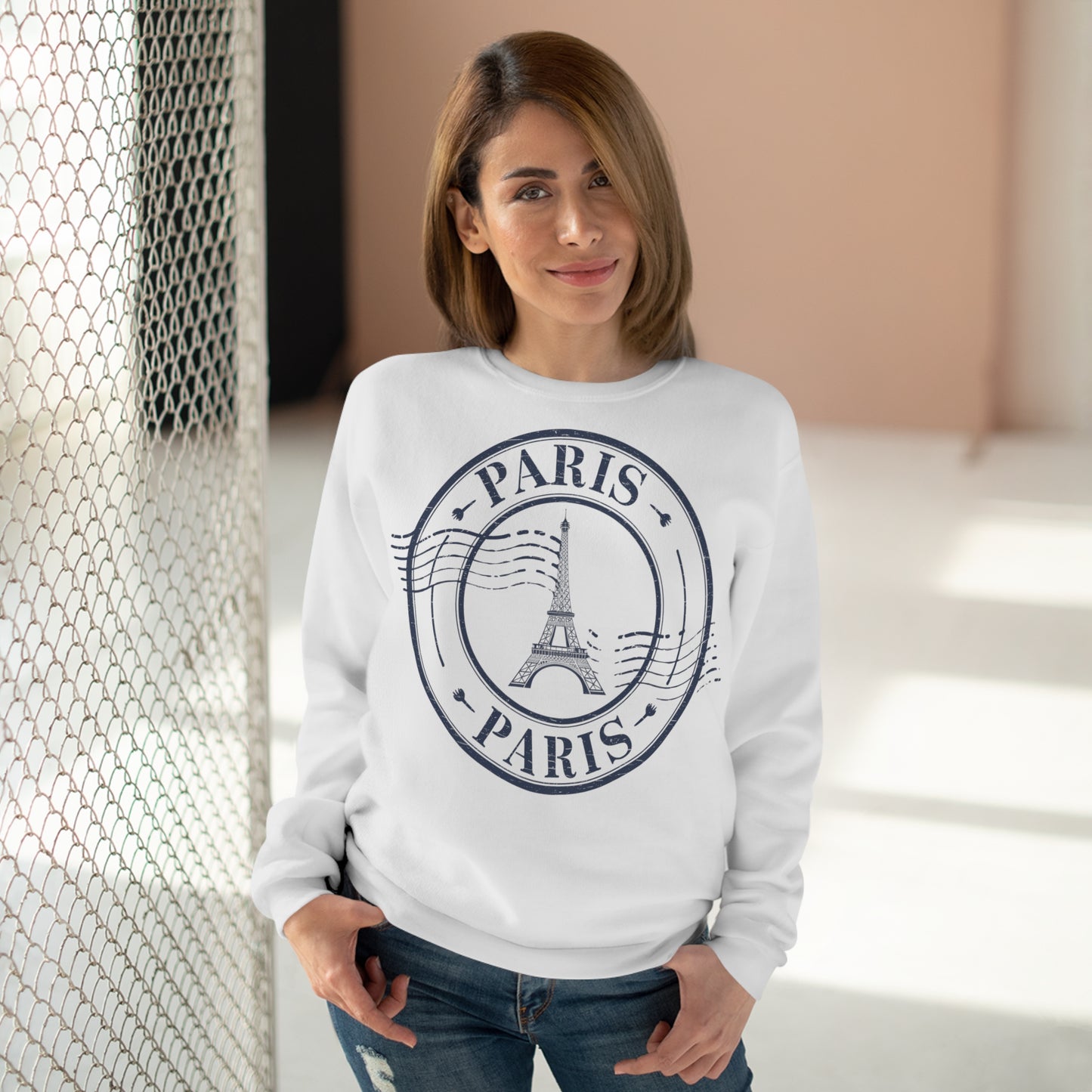 Unisex Sweatshirt - Passport Stamp - Paris